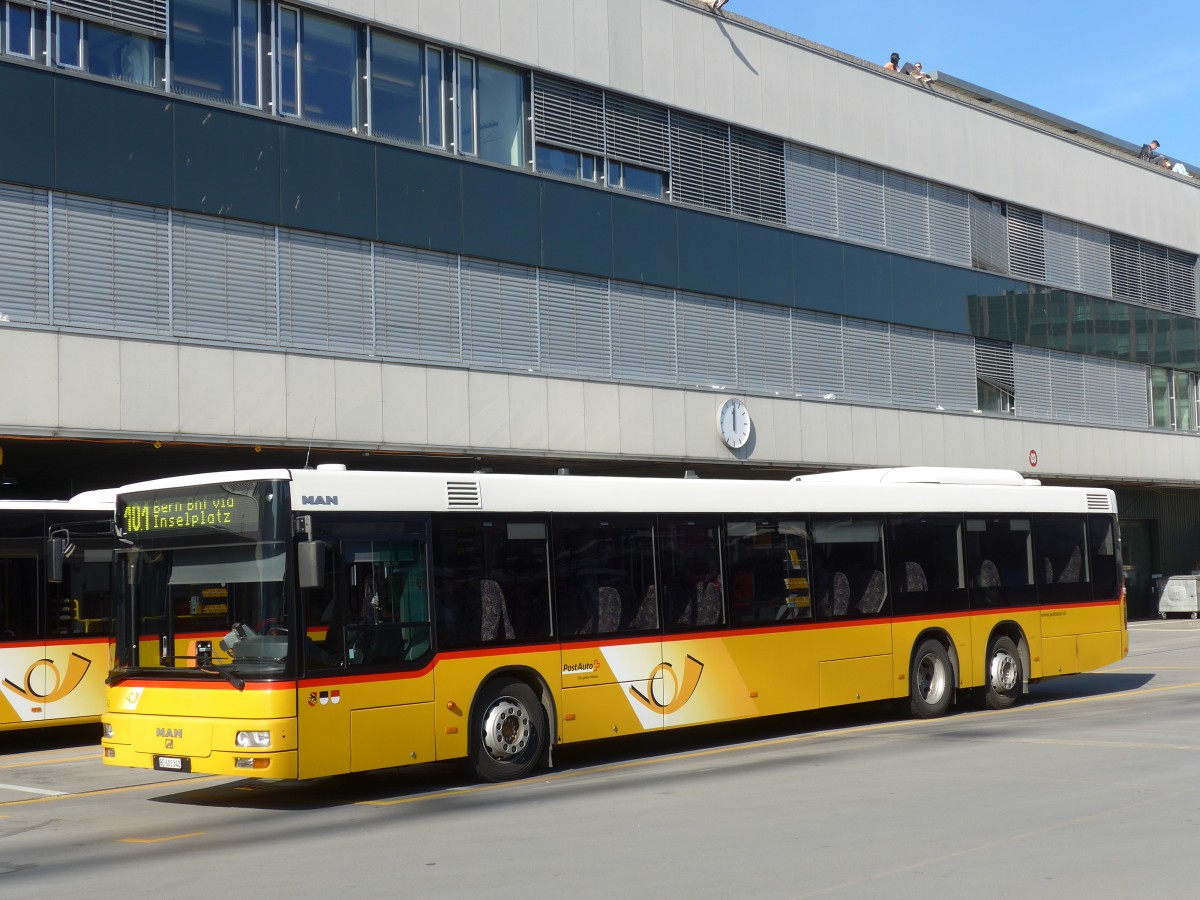 (159'029) - PostAuto Bern - Nr. 652/BE 601'342 - MAN am 9. M�rz 2015 in Bern, Postautostation