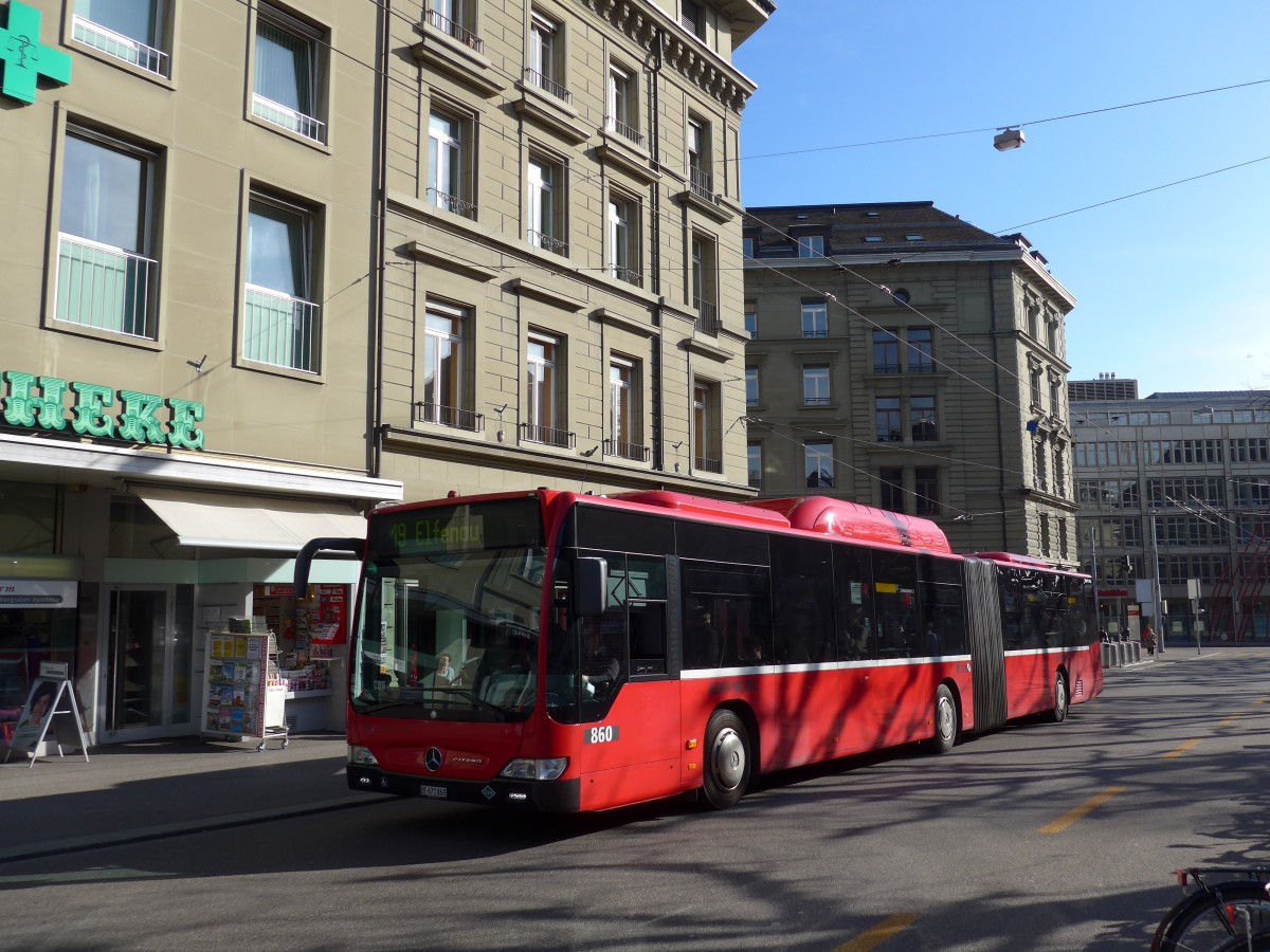 (159'041) - Bernmobil, Bern - Nr. 860/BE 671'860 - Mercedes am 9. M�rz 2015 in Bern, Hirschengraben