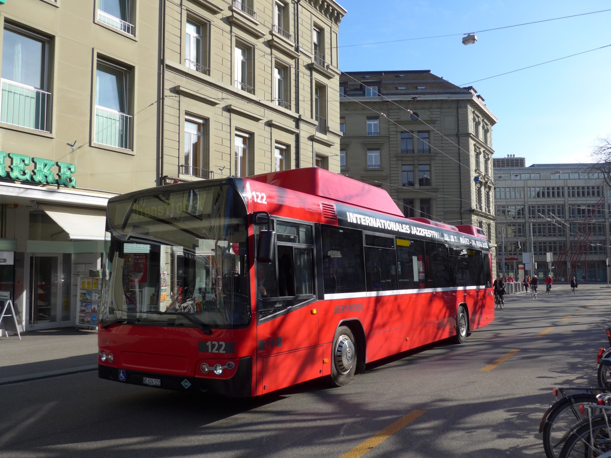 (159'043) - Bernmobil, Bern - Nr. 122/BE 624'122 - Volvo am 9. M�rz 2015 in Bern, Hirschengraben