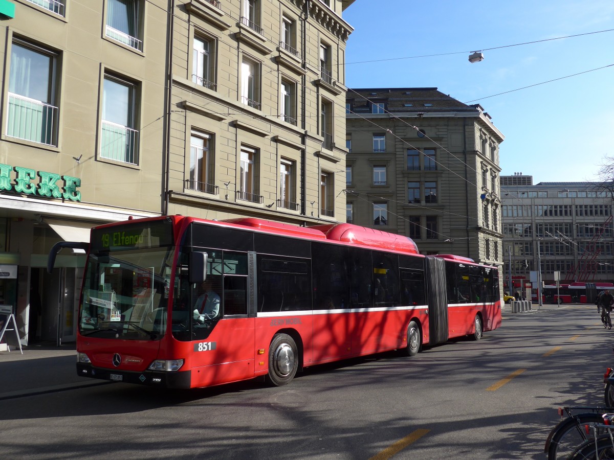 (159'046) - Bernmobil, Bern - Nr. 851/BE 671'851 - Mercedes am 9. M�rz 2015 in Bern, Hirschengraben