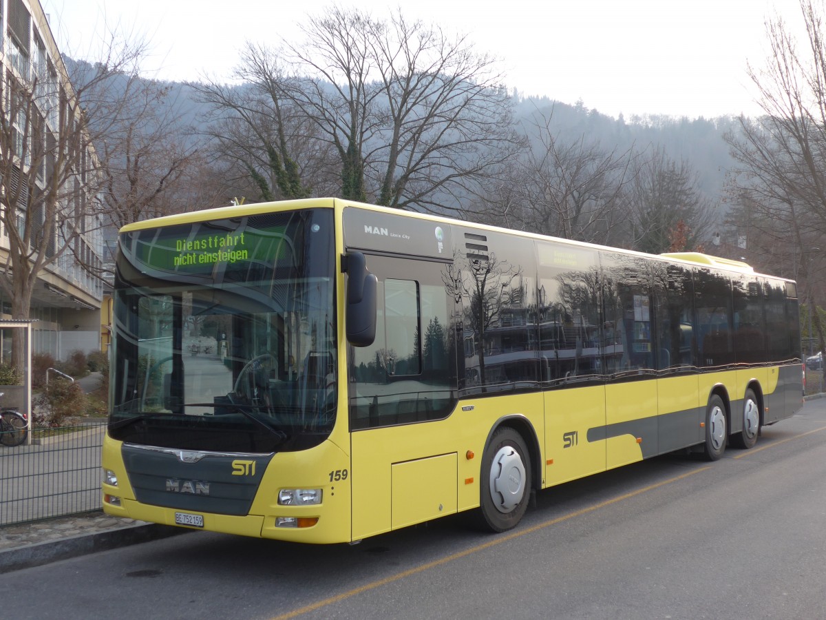 (159'066) - STI Thun - Nr. 159/BE 752'159 - MAN am 14. M�rz 2015 bei der Schiffl�ndte Thun