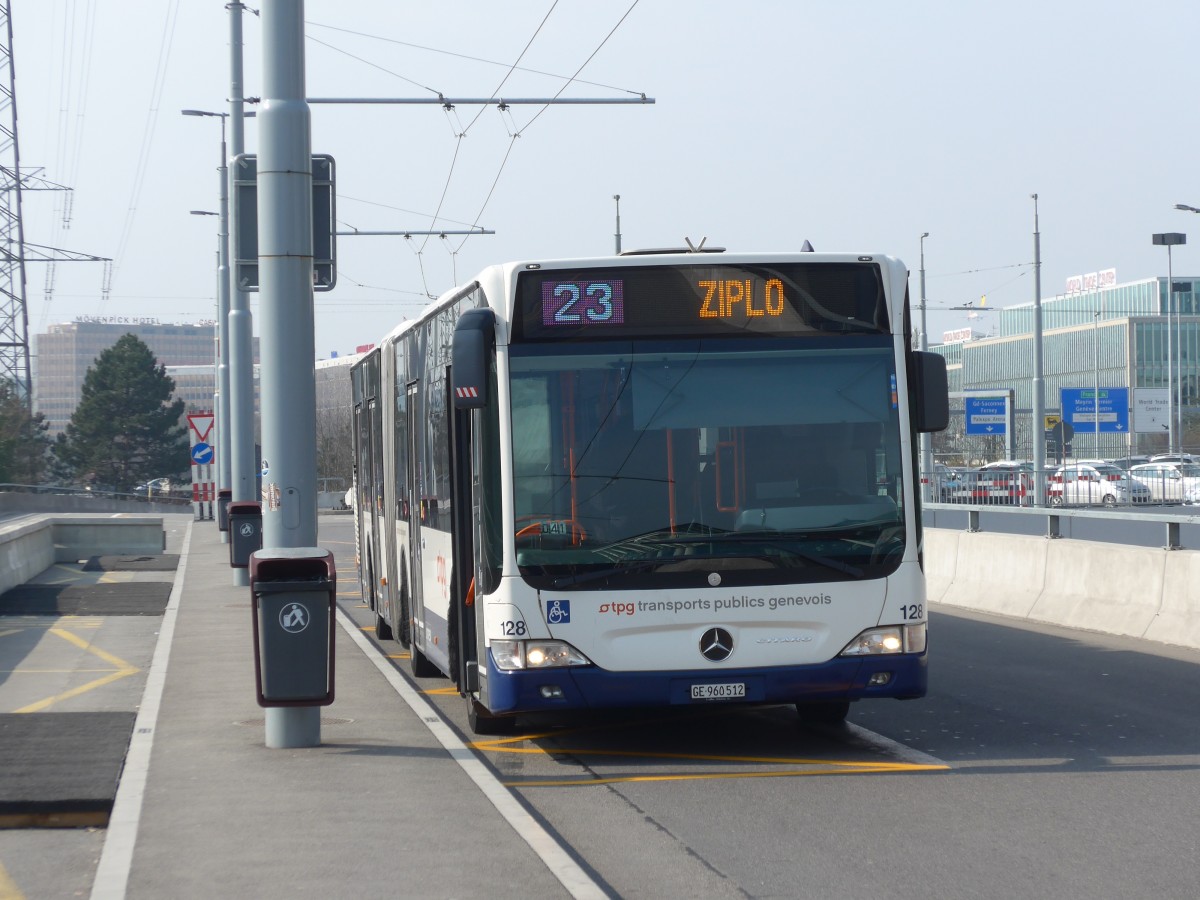 (159'072) - TPG Gen�ve - Nr. 128/GE 960'512 - Mercedes am 14. M�rz 2015 in Gen�ve, A�roport