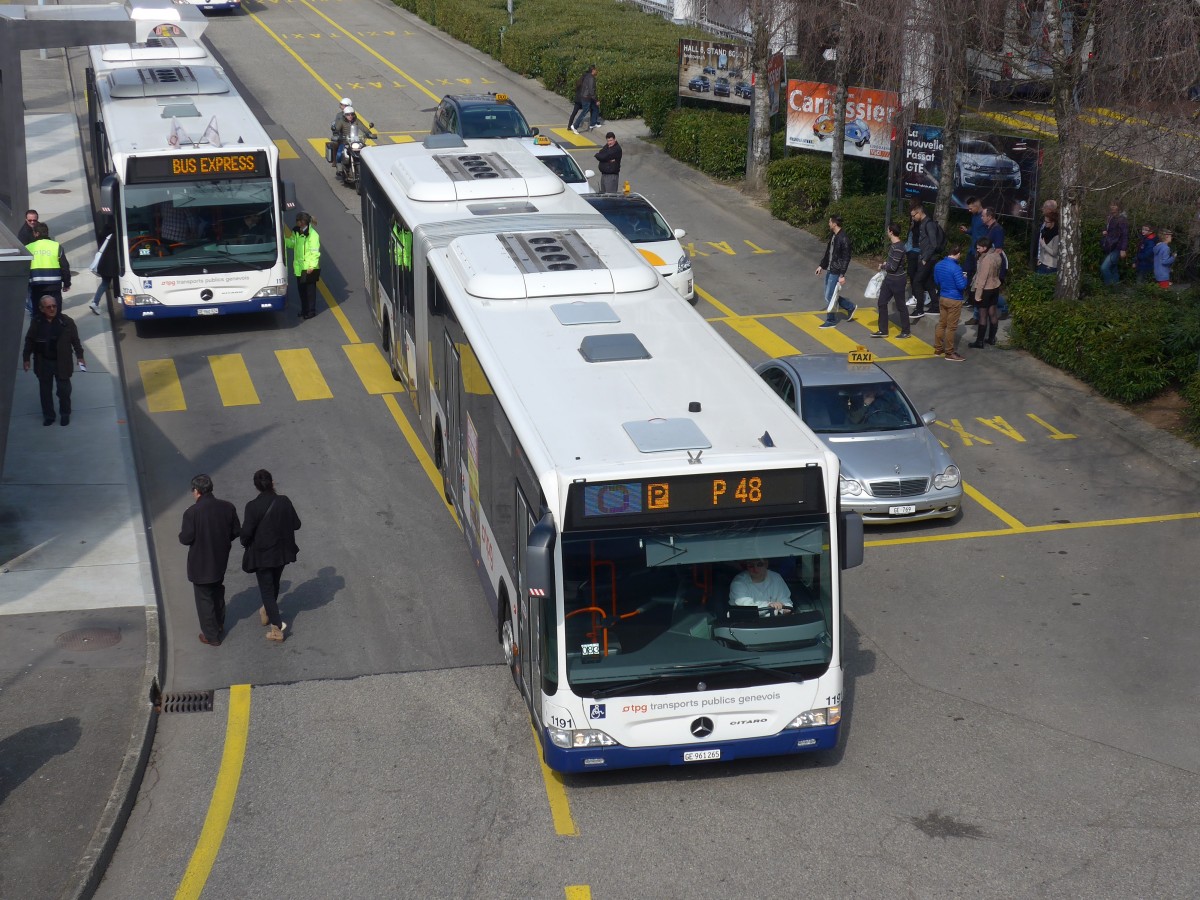 (159'080) - TPG Gen�ve - Nr. 1191/GE 961'265 - Mercedes am 14. M�rz 2015 in Gen�ve, Palexpo