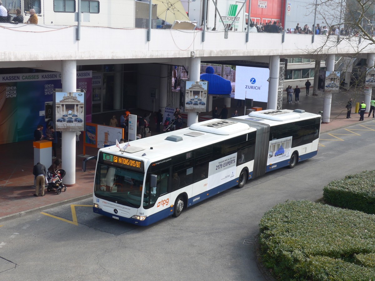 (159'086) - TPG Gen�ve - Nr. 165/GE 960'549 - Mercedes am 14. M�rz 2015 in Gen�ve, Palexpo