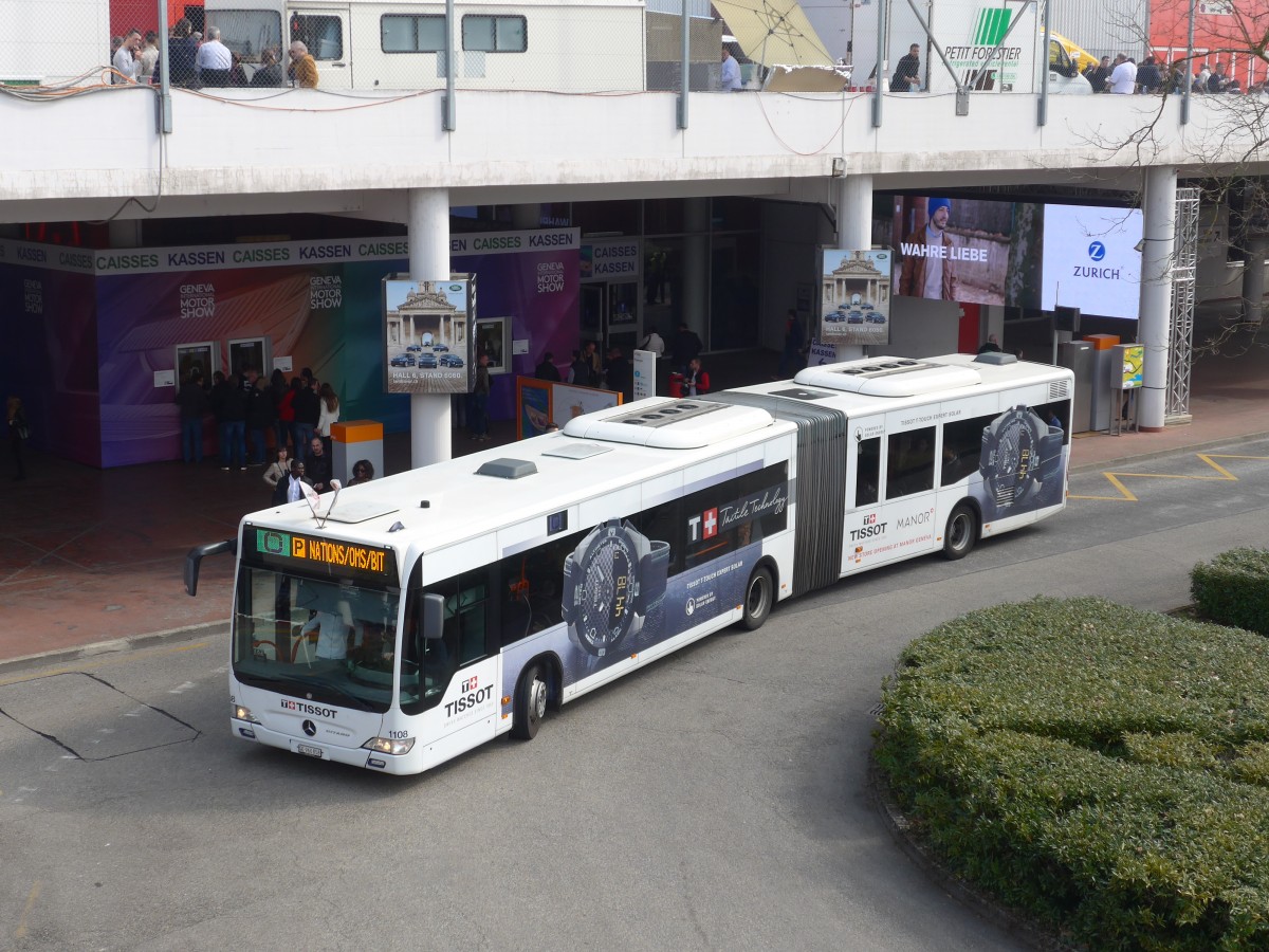 (159'089) - TPG Gen�ve - Nr. 1108/GE 960'858 - Mercedes am 14. M�rz 2015 in Gen�ve, Palexpo