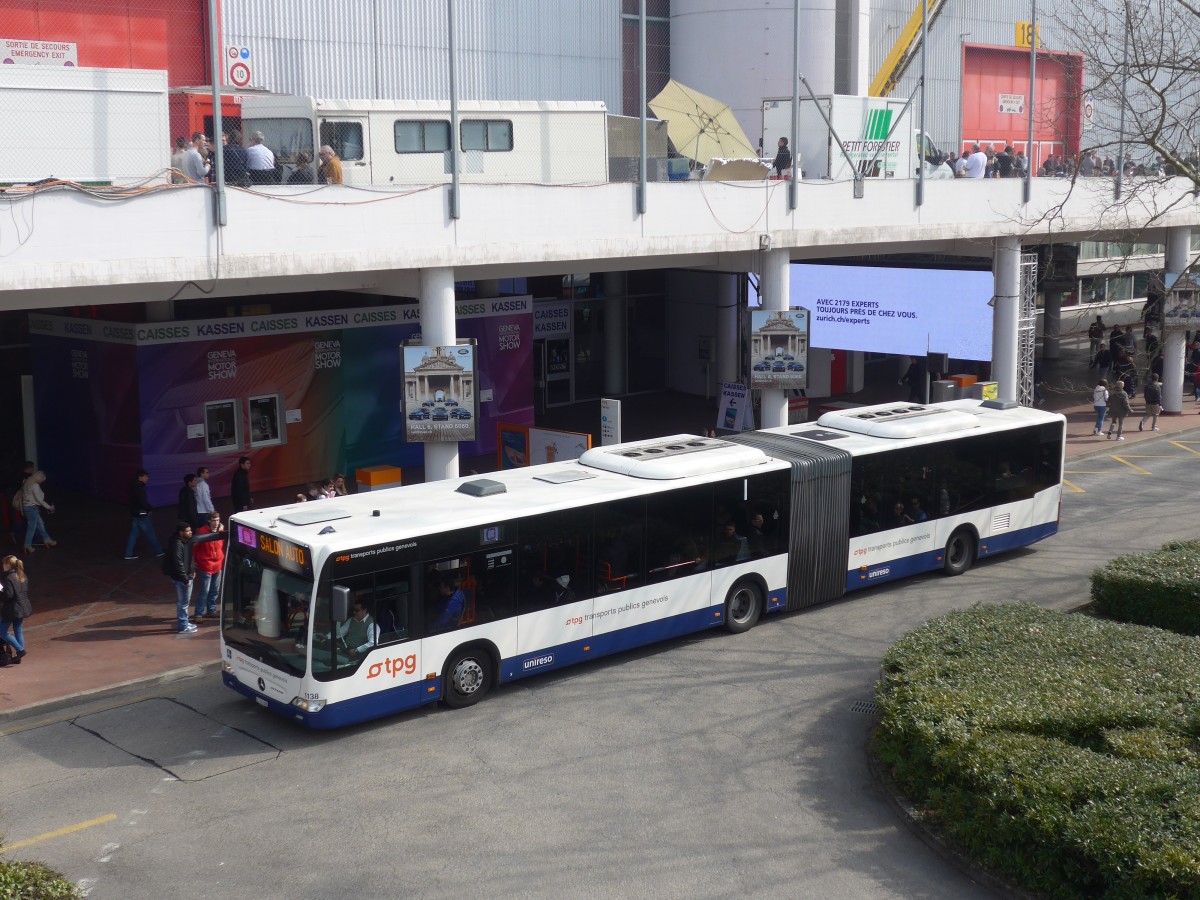 (159'091) - TPG Gen�ve - Nr. 1138/GE 960'888 - Mercedes am 14. M�rz 2015 in Gen�ve, Palexpo