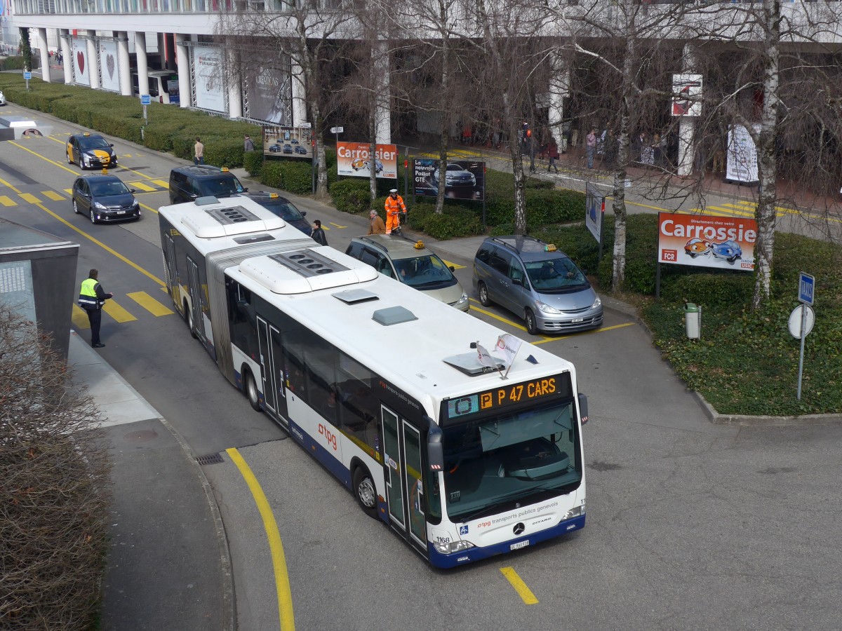 (159'092) - TPG Gen�ve - Nr. 1168/GE 960'918 - Mercedes am 14. M�rz 2015 in Gen�ve, Palexpo