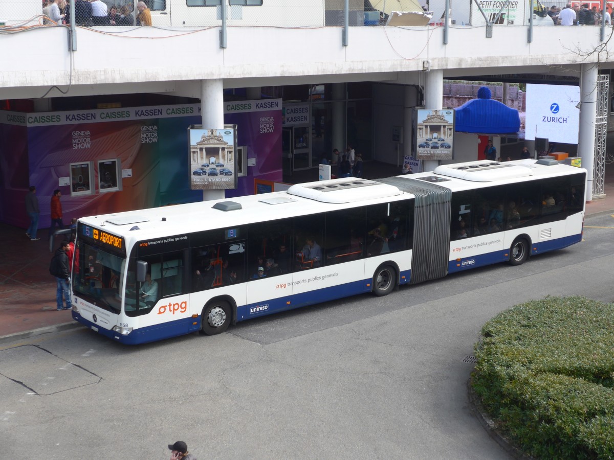 (159'093) - TPG Gen�ve - Nr. 1158/GE 960'908 - Mercedes am 14. M�rz 2015 in Gen�ve, Palexpo