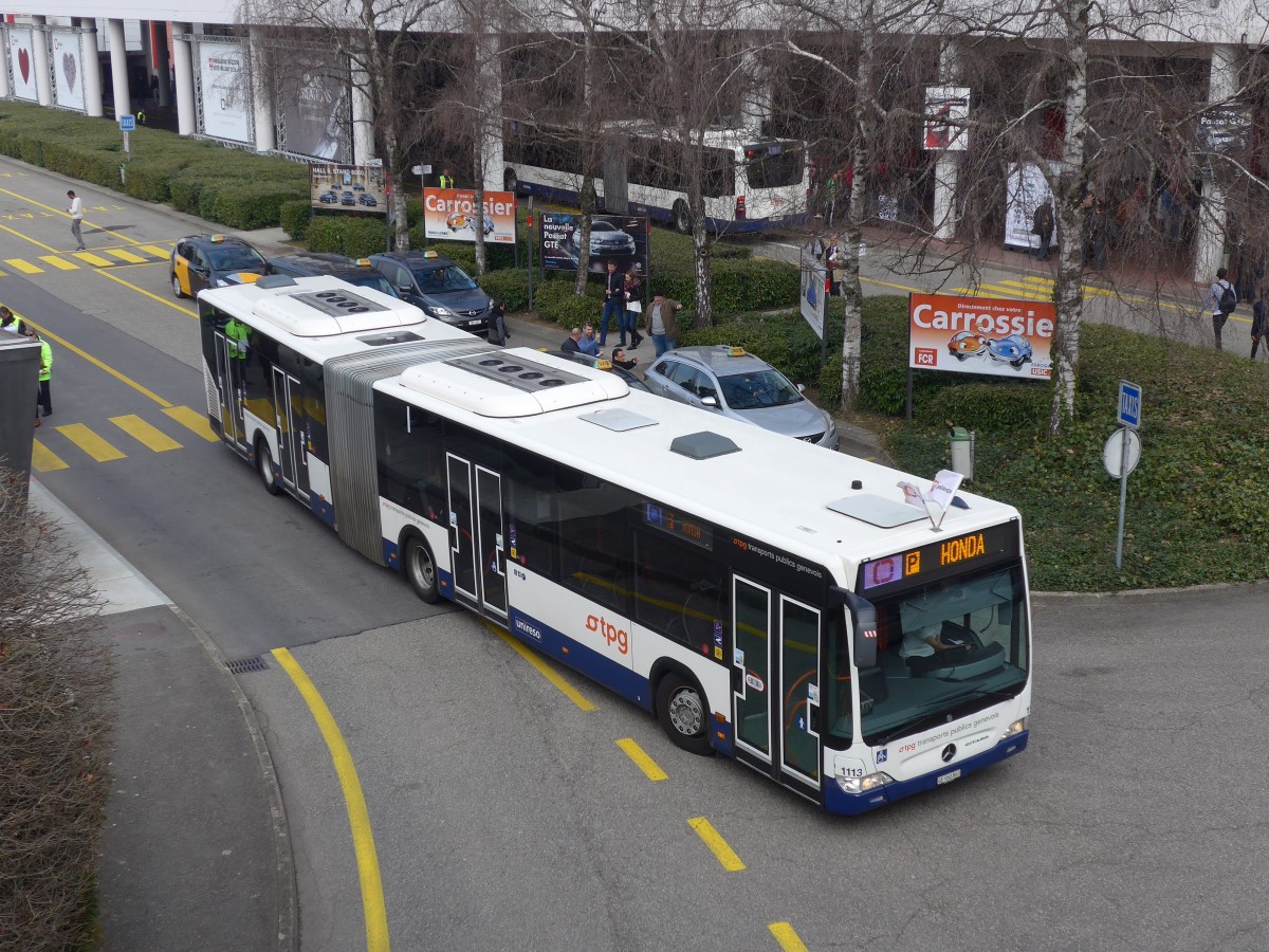 (159'102) - TPG Gen�ve - Nr. 1113/GE 960'863 - Mercedes am 14. M�rz 2015 in Gen�ve, Palexpo