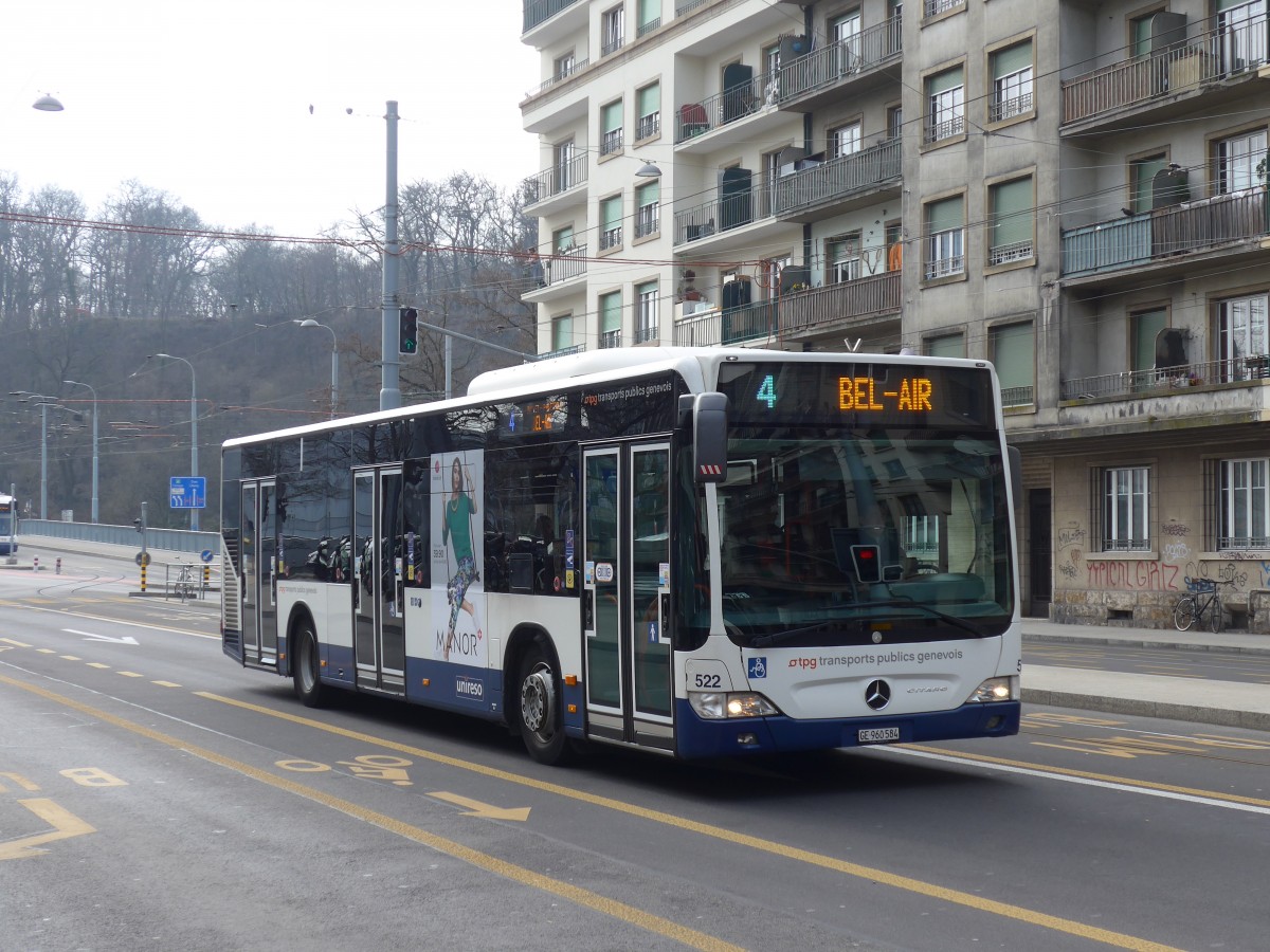 (159'122) - TPG Gen�ve - Nr. 522/GE 960'584 - Mercedes am 14. M�rz 2015 in Gen�ve, Jonction