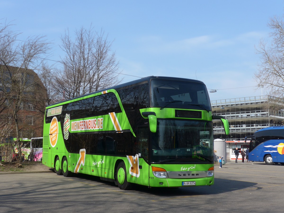 (159'352) - Aus Deutschland: Albus, M�nchen - Nr. M7974/M-AM 8374 - Setra am 18. M�rz 2015 in Z�rich, Sihlquai