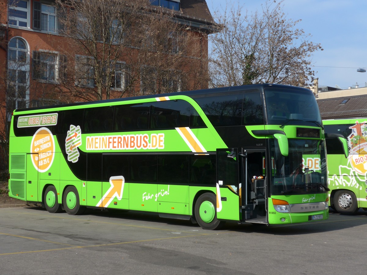 (159'354) - Aus Deutschland: Albus, M�nchen - Nr. M8053/M-EU 8053 - Setra am 18. M�rz 2015 in Z�rich, Sihlquai