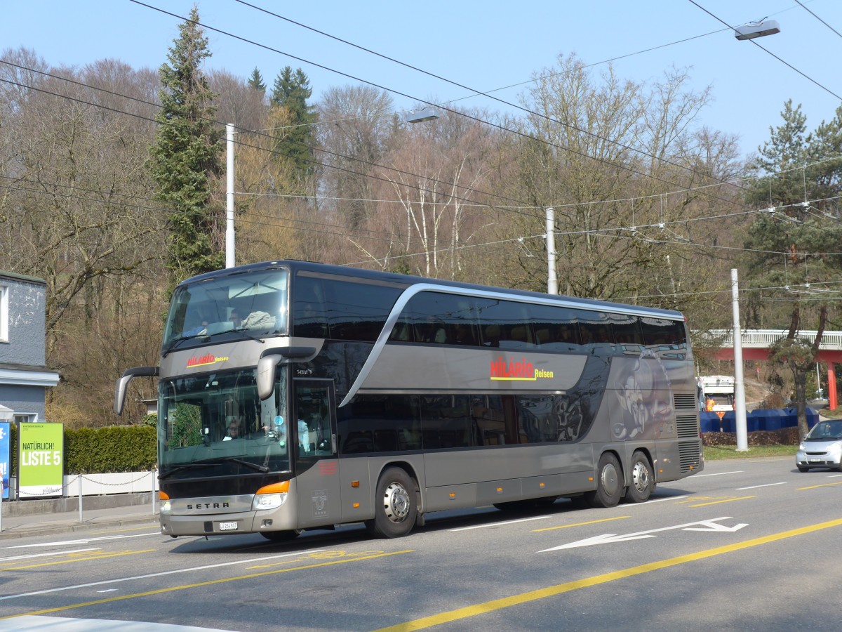 (159'390) - Hil�rio, Sch�tz - LU 254'807 - Setra (ex Domo, Glattbrugg) am 19. M�rz 2015 in Z�rich, Bucheggplatz