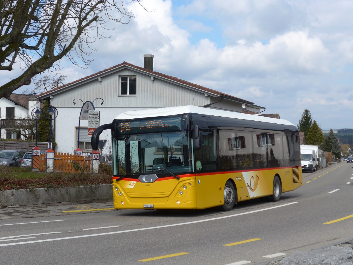 (159'441) - Moser, Flaach - Nr. 289/ZH 480'005 - G�ppel am 27. M�rz 2015 beim Bahnhof Rickenbach-Attikon