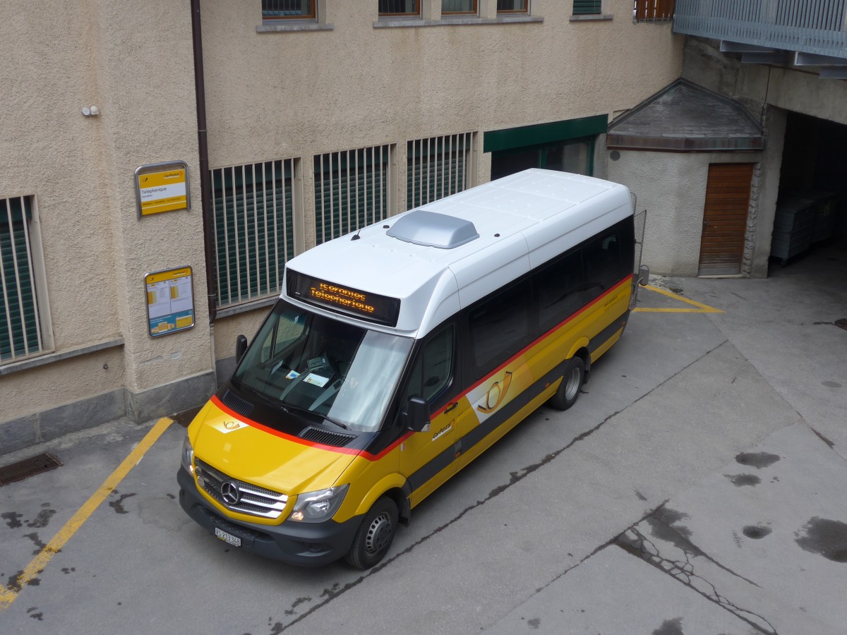 (159'624) - Buchard, Leytron - VS 213'348 - Mercedes am 5. April 2015 in Is�rables, T�l�ph�rique