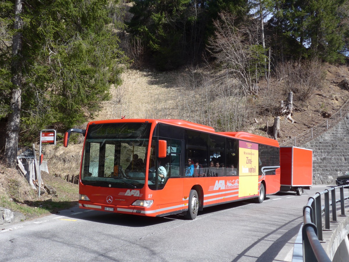 (159'910) - AFA Adelboden - Nr. 27/BE 26'773 - Mercedes am 12. April 2015 in Achseten, B�nigen
