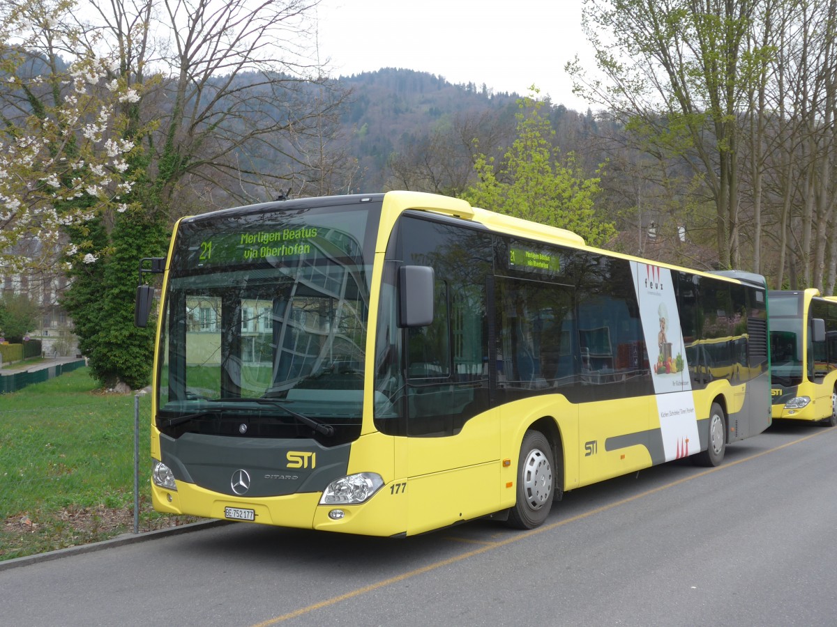 (159'939) - STI Thun - Nr. 177/BE 752'177 - Mercedes am 18. M�rz 2015 bei der Schiffl�ndte Thun