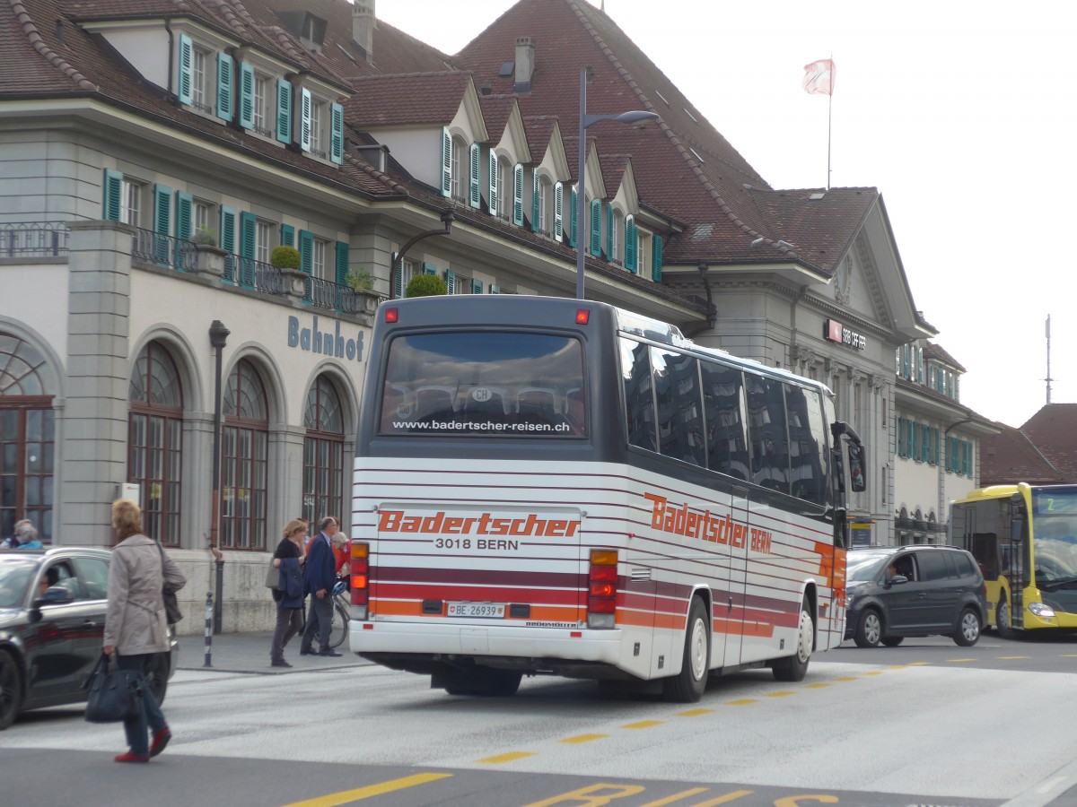 (160'172) - Badertscher, Bern - Nr. 4/BE 26'939 - Volvo/Dr�gm�ller am 6. Mai 2015 beim Bahnhof Thun