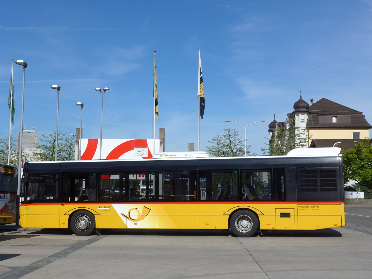 (160'182) - Schmidt, Oberb�ren - SG 267'104 - Solaris am 8. Mai 2015 beim Bahnhof Wil