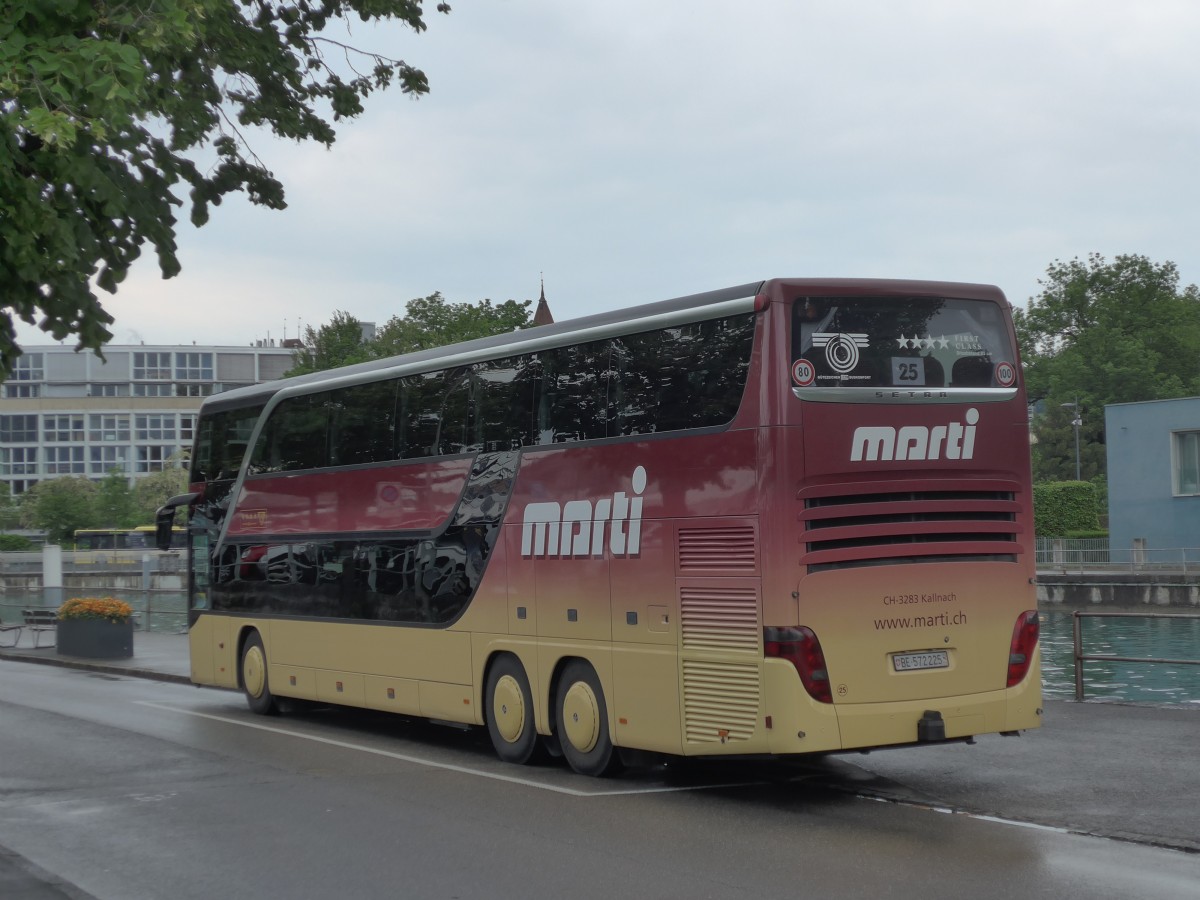 (160'573) - Marti, Kallnach - Nr. 25/BE 572'225 - Setra am 21. Mai 2015 bei der Schiffl�ndte Thun