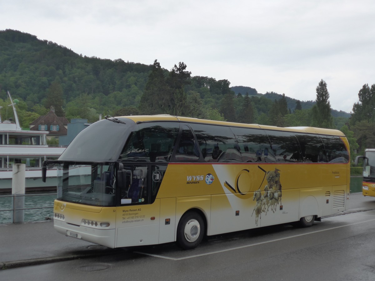 (160'579) - Wyss, Boningen - Nr. 32/SO 134'207 - Neoplan am 21. Mai 2015 bei der Schiffl�ndte Thun