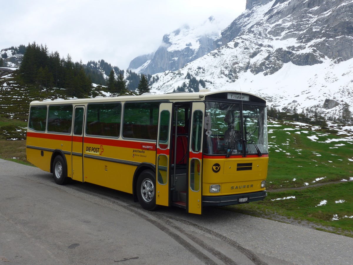 (161'009) - AVG Meiringen - Nr. 74/BE 607'481 - Saurer/R&J (ex PostAuto Berner Oberland; ex P 24'357) am 25. Mai 2015 in Grindelwald, Oberer Lauchb�hl