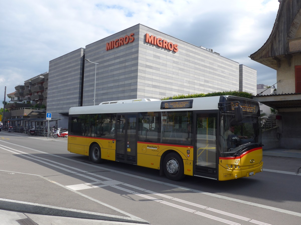 (161'444) - Lengacher, Wichtrach - Nr. 4/BE 26'963 - Solaris am 30. Mai 2015 beim Bahnhof M�nsingen