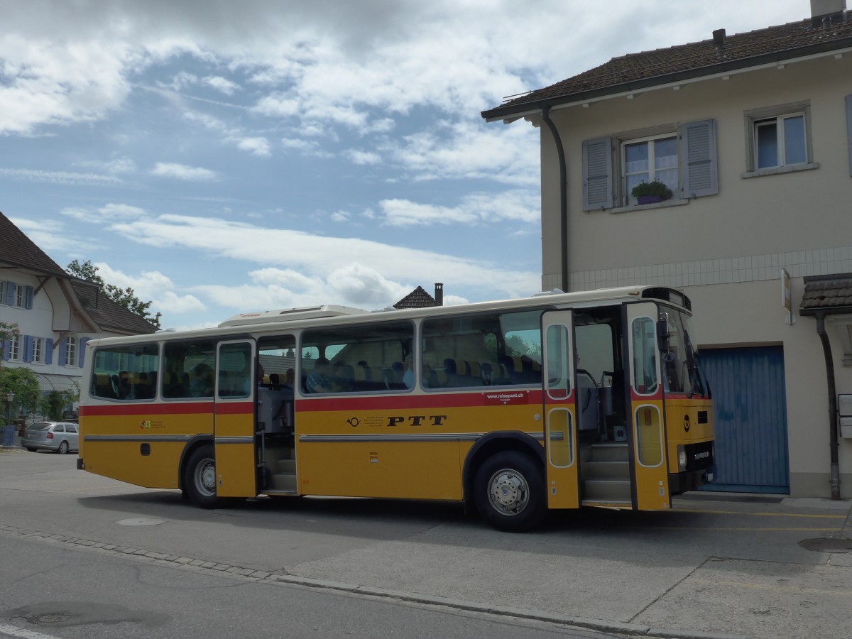 (161'461) - Bernair, M�nsingen - BE 651'182 - Saurer/T�scher (ex Schebath, Lauerz; ex Albin, F�llanden; ex Heim, Flums) am 30. Mai 2015 in Detligen, Post