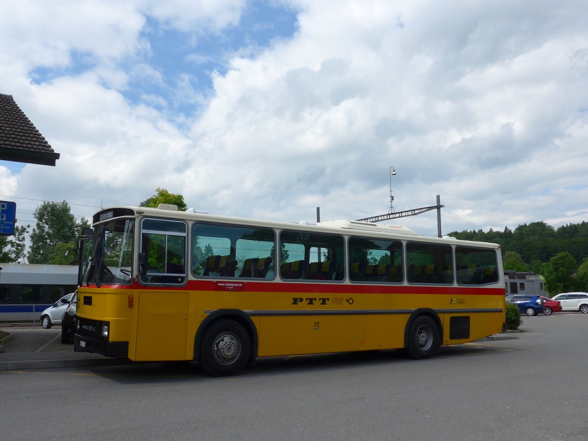 (161'468) - Bernair, M�nsingen - BE 651'182 - Saurer/T�scher (ex Schebath, Lauerz; ex Albin, F�llanden; ex Heim, Flums) am 30. Mai 2015 beim Bahnhof Laupen