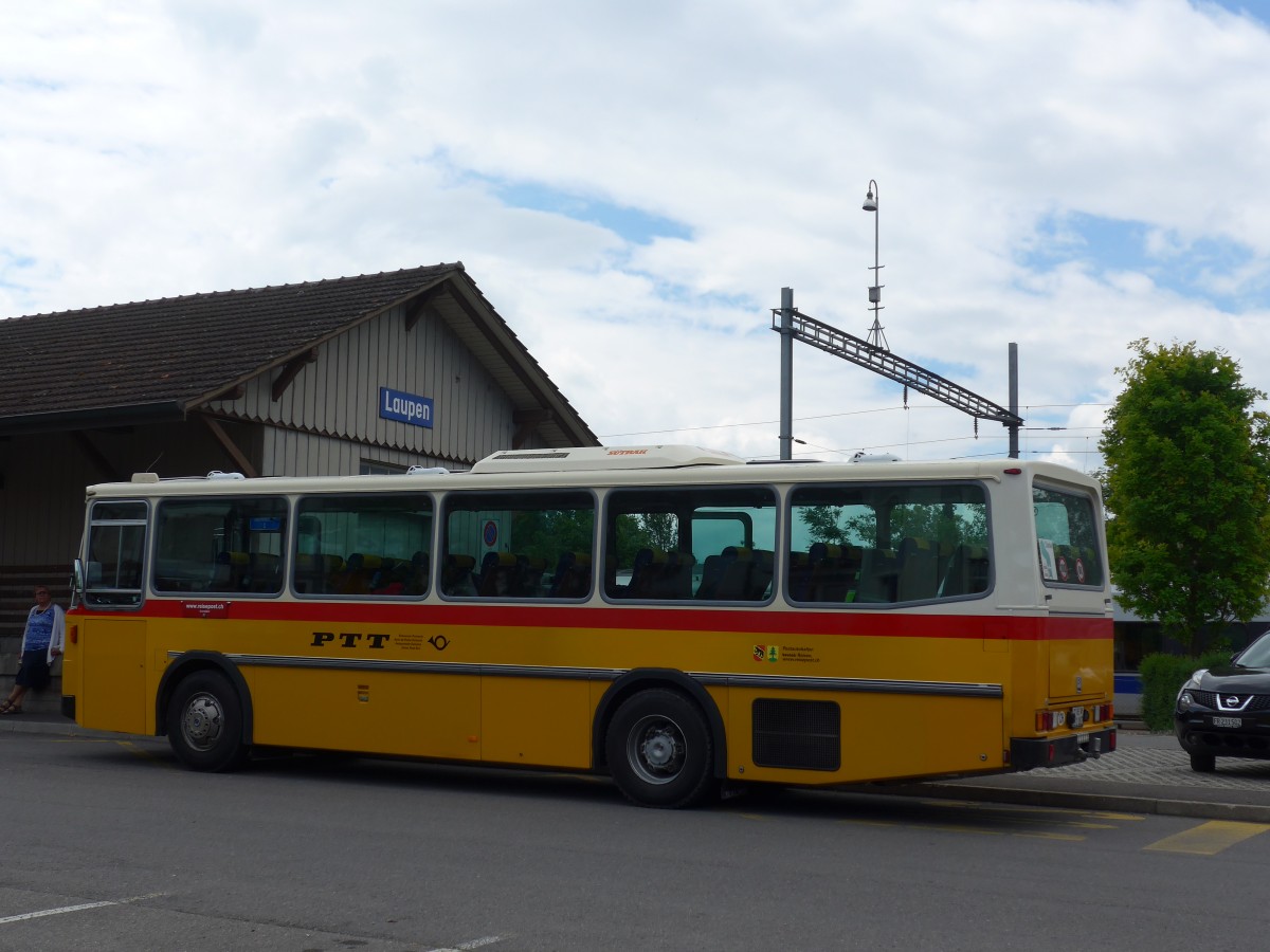 (161'472) - Bernair, M�nsingen - BE 651'182 - Saurer/T�scher (ex Schebath, Lauerz; ex Albin, F�llanden; ex Heim, Flums) am 30. Mai 2015 beim Bahnhof Laupen