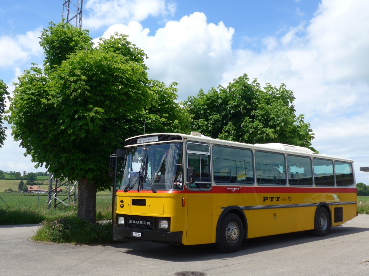 (161'481) - Bernair, M�nsingen - BE 651'182 - Saurer/T�scher (ex Schebath, Lauerz; ex Albin, F�llanden; ex Heim, Flums) am 30. Mai 2015 in Mamishaus, Depot MfK