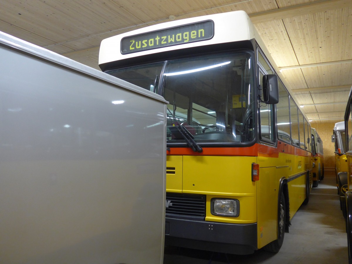 (161'549) - PostAuto Graub�nden - (GR 102'340) - NAW/Hess (ex P 24'456) am 30. Mai 2015 in Mamishaus, Depot MfK (Teilaufnahme)