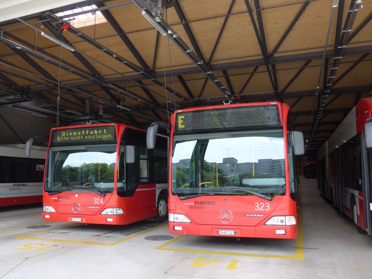 (161'663) - SW Winterthur - Nr. 323/ZH 687'323 - Mercedes am 31. Mai 2015 in Winterthur, Depot Gr�zefeld