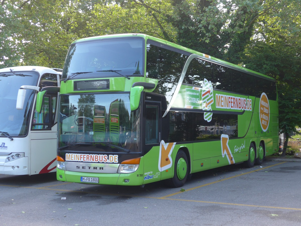 (161'744) - Aus Deutschland: Albus, M�nchen - Nr. M7910/M-FB 1800 - Setra am 6. Juni 2015 in Z�rich, Sihlquai