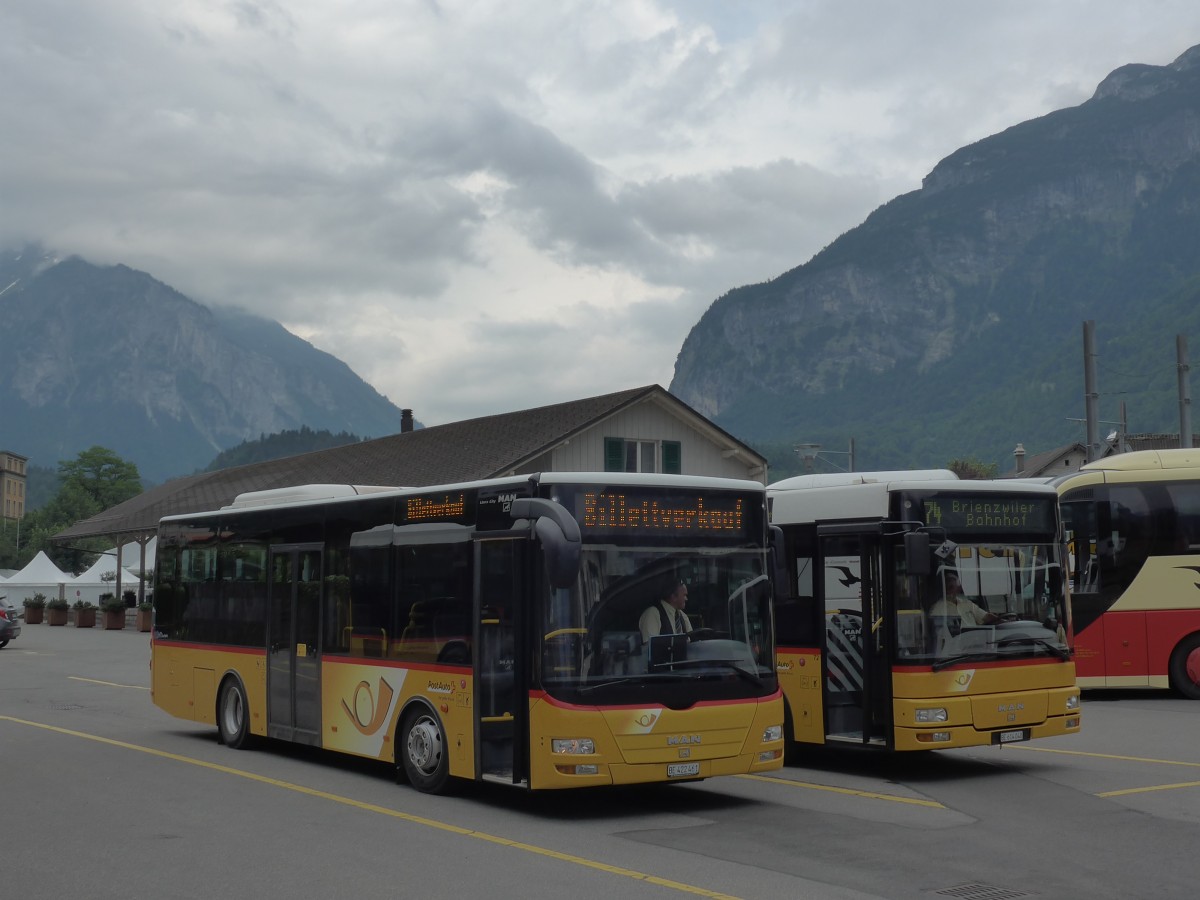 (161'993) - AVG Meiringen - Nr. 61/BE 422'461 - MAN/G�ppel am 8. Juni 2015 in Meiringen, Postautostation