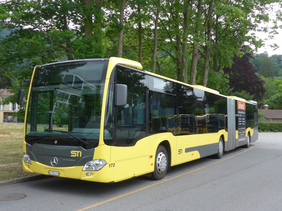 (162'016) - STI Thun - Nr. 172/BE 752'172 - Mercedes am 9. Juni 2015 bei der Schiffl�ndte Thun