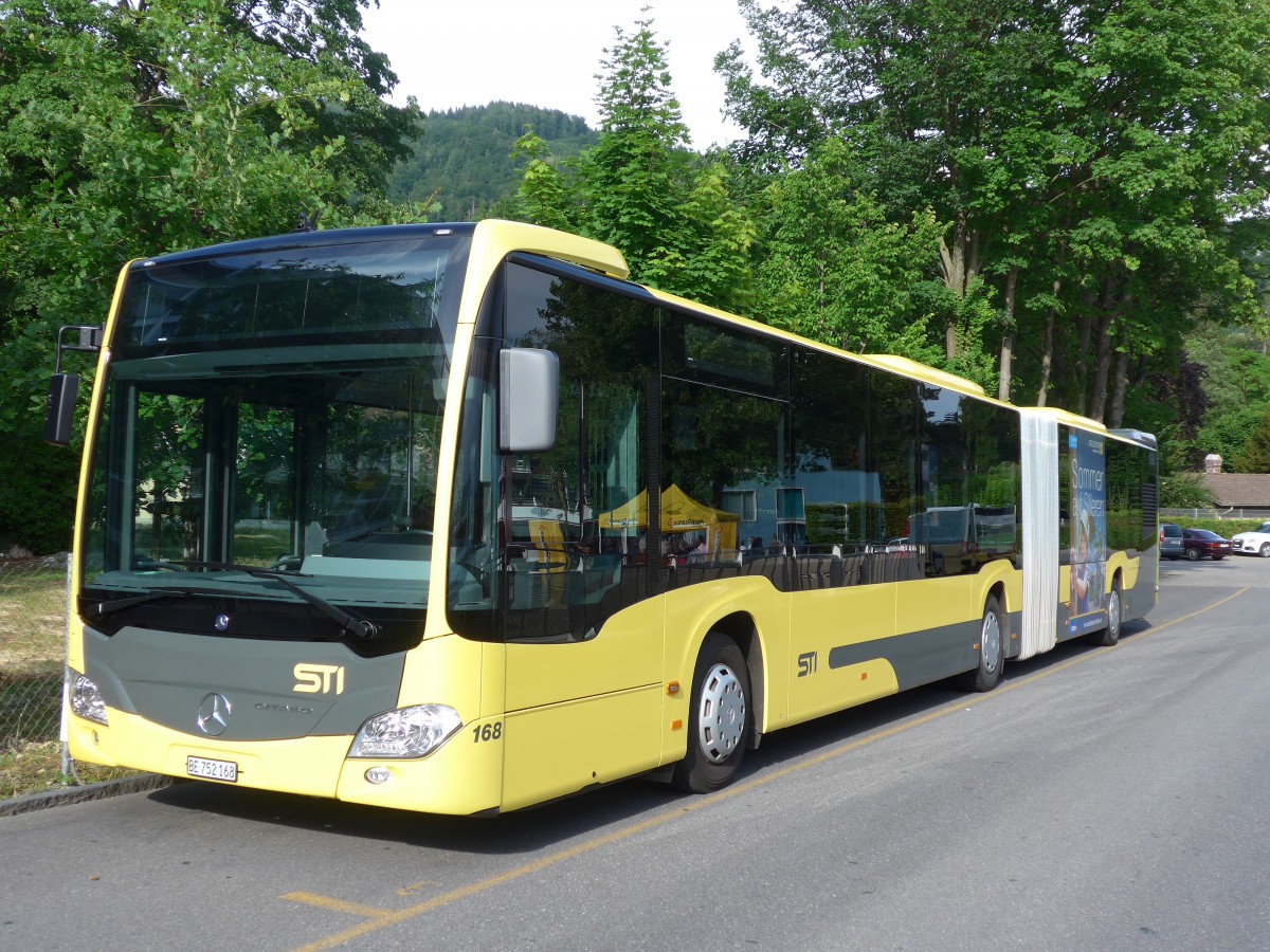 (162'030) - STI Thun - Nr. 168/BE 752'168 - Mercedes am 11. Juni 2015 bei der Schiffl�ndte Thun