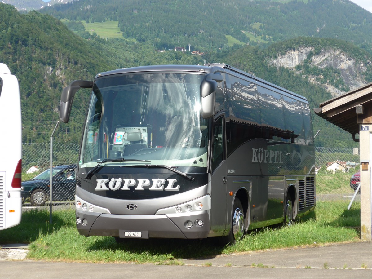 (162'054) - K�ppel, Au - SG 436 - MAN/Beulas am 13. Juni 2015 in Meiringen, Balm
