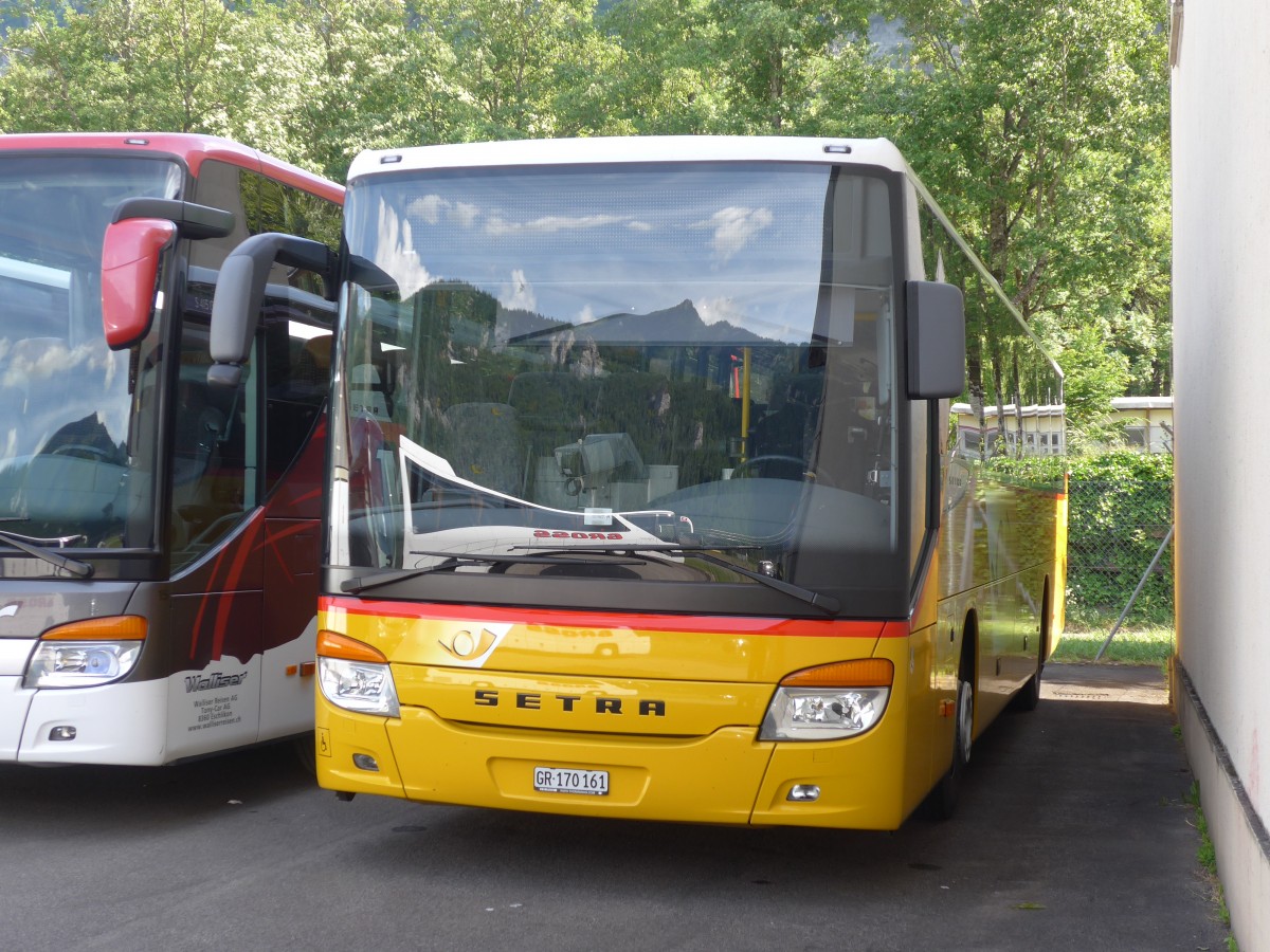 (162'055) - PostAuto Graub�nden - GR 170'161 - Setra am 13. Juni 2015 in Meiringen, Balm