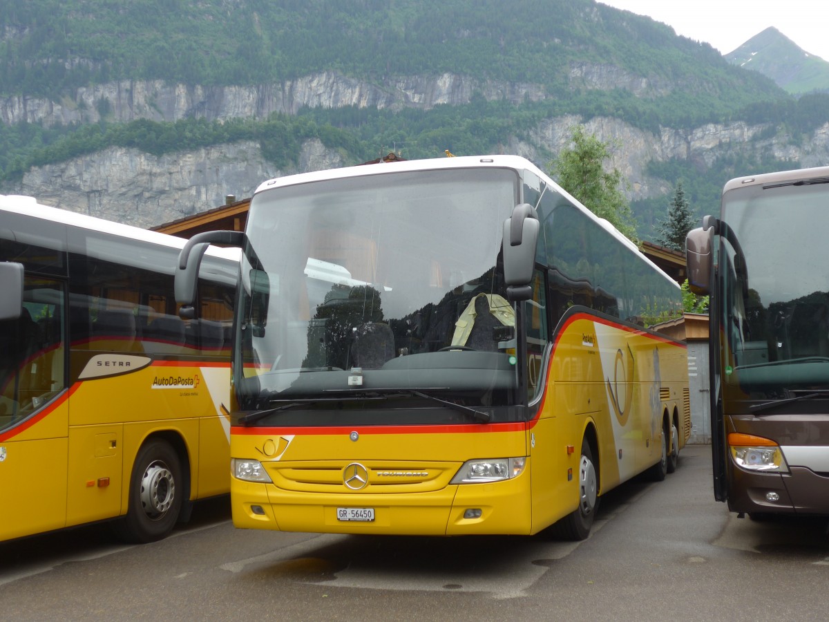 (162'127) - PostAuto Graub�nden - GR 56'450 - Mercedes (ex PostAuto Wallis) am 14. Juni 2015 in Meiringen, AZ SBS