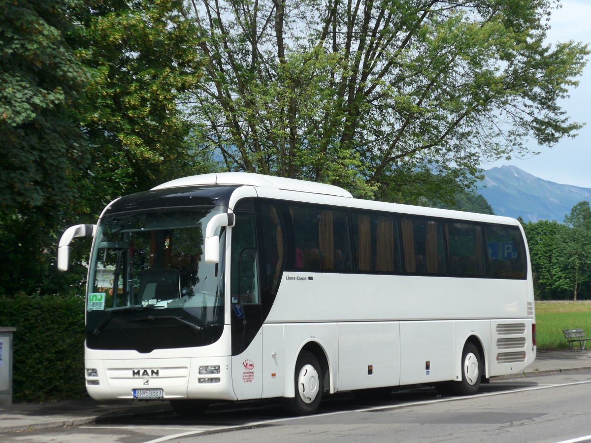 (162'152) - Aus der Slowakei: Mina, B�novce - BN-598BX - MAN am 14. Juni 2015 in Interlaken, Lindenallee