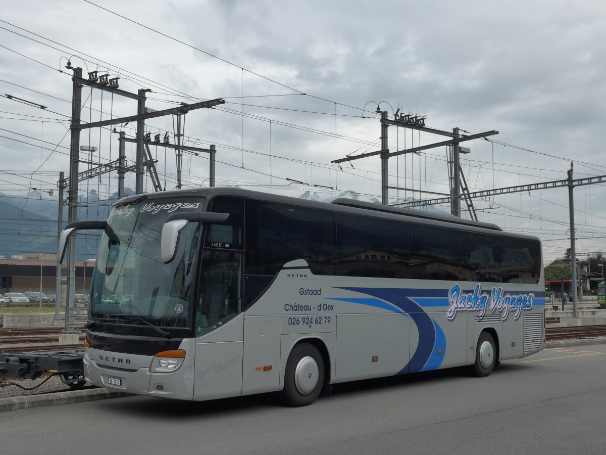 (162'199) - Jacky Voyages, Ch�teau-d'Oex - VD 1078 - Setra am 20. Juni 2015 beim Bahnhof Aigle