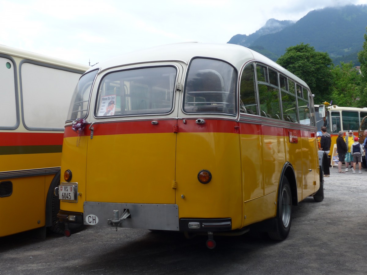 (162'305) - Suter, Savi�se - VS 6045 - Saurer/Lauber (ex Humbert-Droz, Ligni�res; ex P 21'016; ex Pache+Helfer, Colombier) am 20. Juni 2015 in Aigle, Saurertreffen