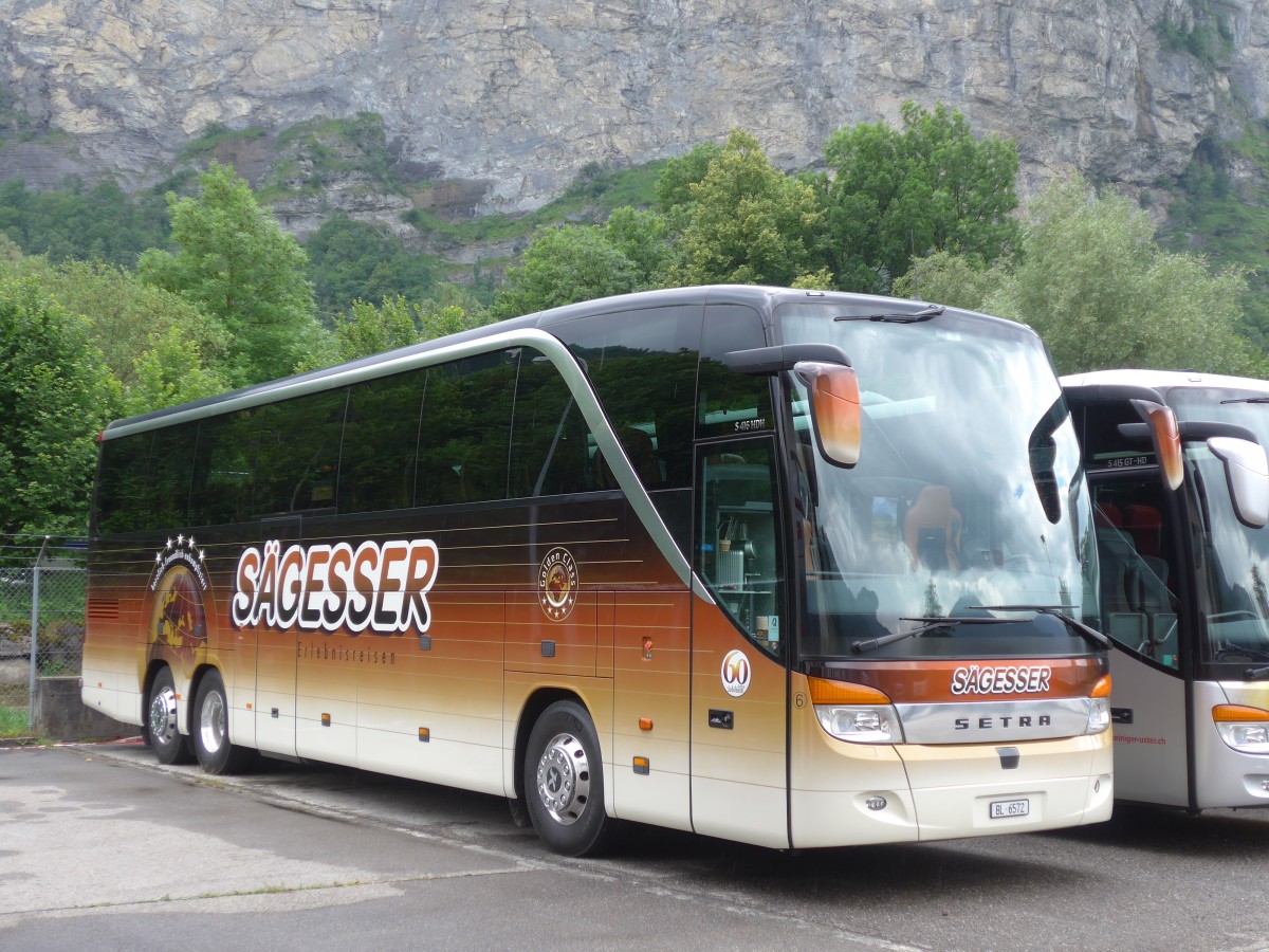 (162'392) - S�gesser, Wintersingen - Nr. 6/BL 6572 - Setra am 20. Juni 2015 in Meiringen, Balm