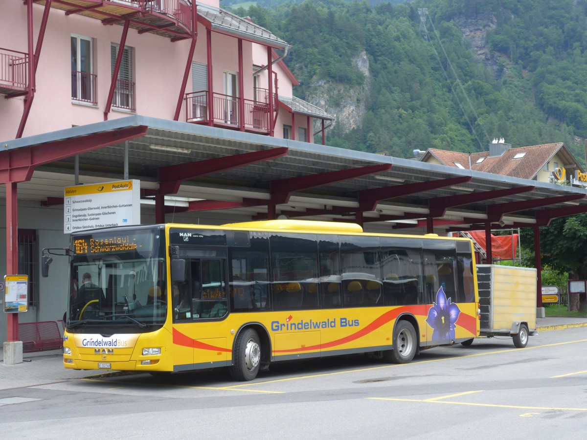(162'403) - AVG Grindelwald - Nr. 14/BE 202'568 - MAN/G�ppel am 20. Juni 2015 in Meiringen, Postautostation
