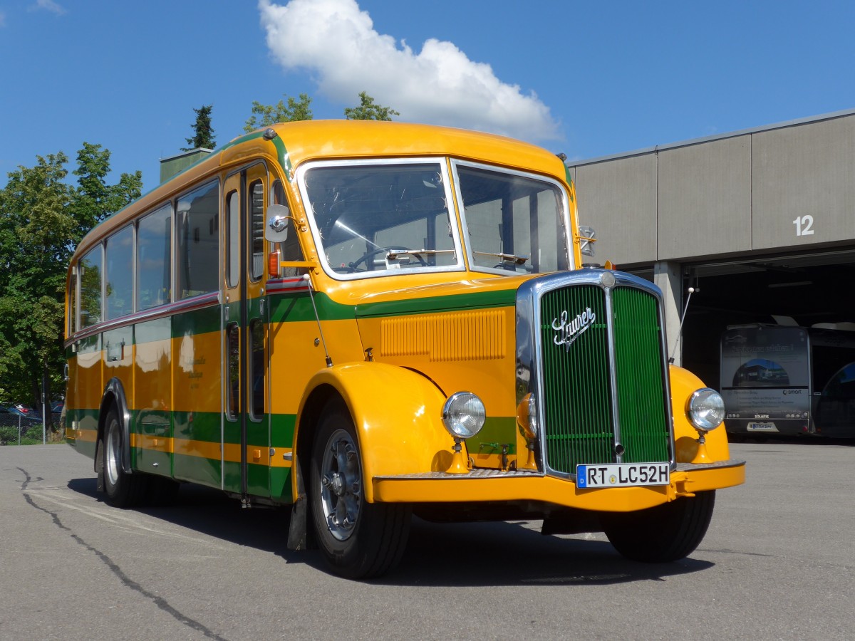 (162'540) - Hogenm�ller, Reutlingen - RT-LC 52H - Saurer/R&J (ex AvH Heimenschwand Nr. 1) am 24. Juni 2015 in Reutlingen, Betriebshof