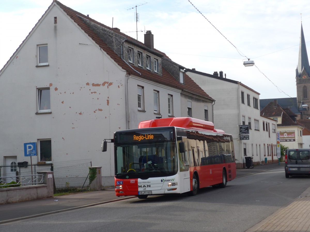 (162'559) - RSW Saarbr�cken - SB-RV 603 - MAN am 25. Juni 2015 in Erbach, Fabrikstrasse