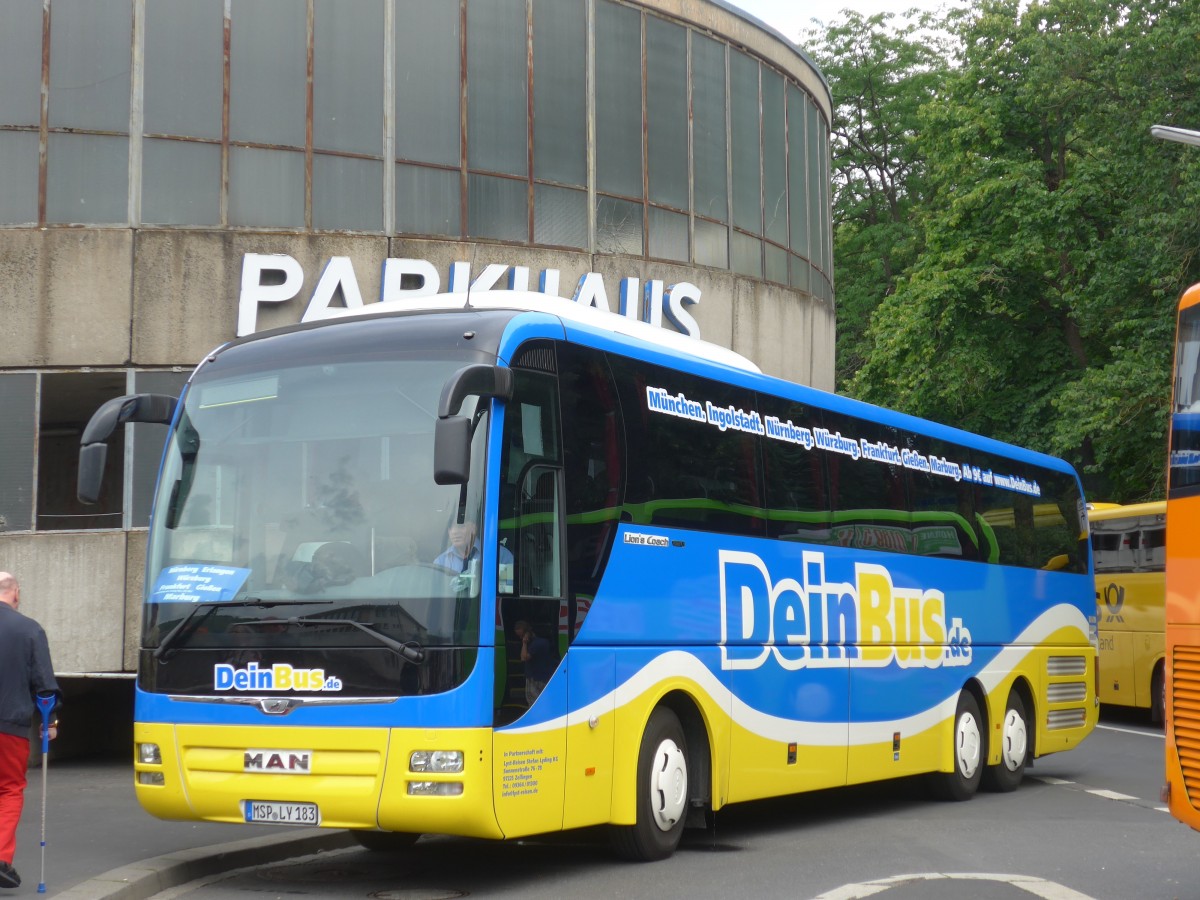 (162'739) - Lyst, Zellingen - MSP-LY 183 - MAN am 27. Juni 2015 beim Bahnhof W�rzburg