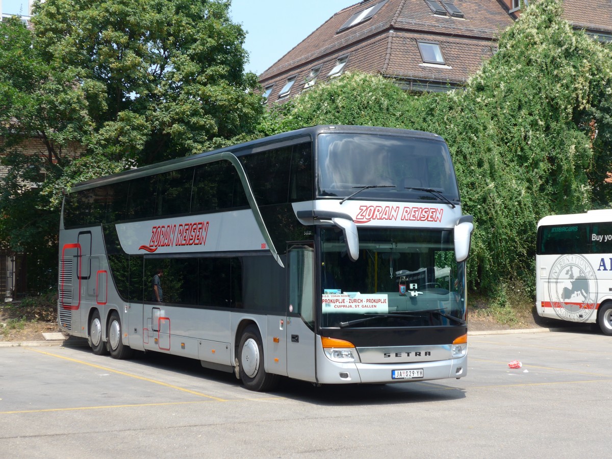 (162'938) - Aus Serbien: Zoran, Jagodina - Nr. 80/JA 029-YH - Setra am 6. Juli 2015 in Z�rich, Sihlquai