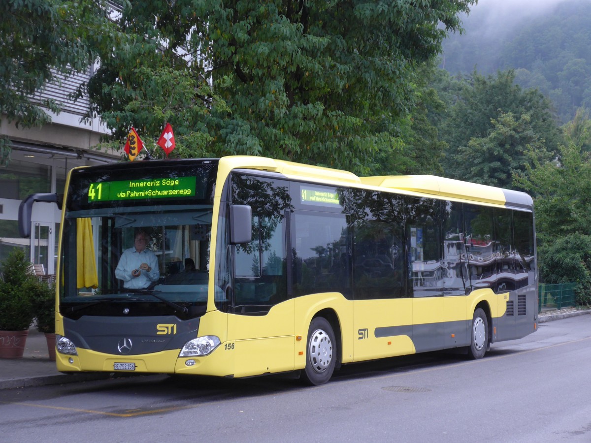 (163'198) - STI Thun - Nr. 156/BE 752'156 - Mercedes am 2. August 2015 bei der Schiffl�ndte Thun